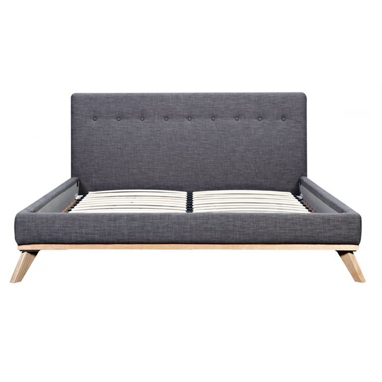 Modern comfortable european style upholstered home furniture bed